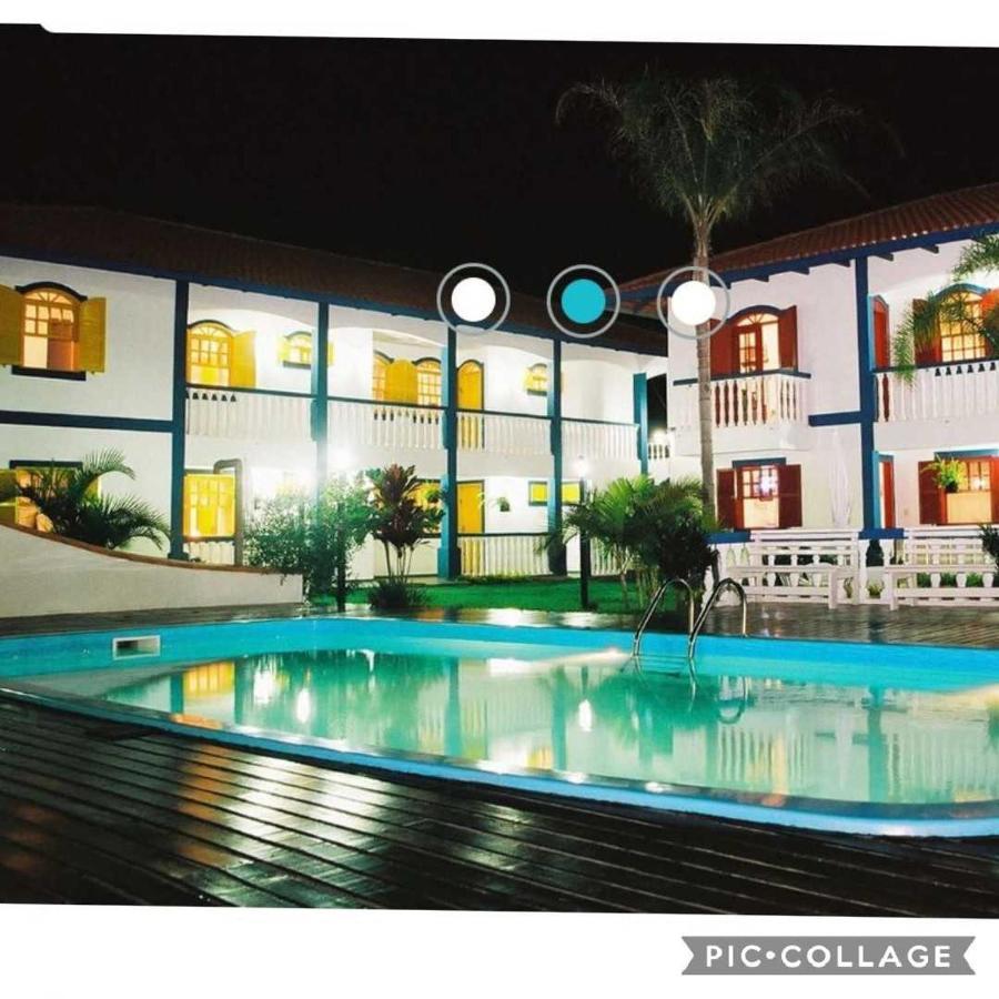 ボンビーニャス Residencial Colonial Amarelo A 150M Da Praia De Mariscalアパートホテル エクステリア 写真